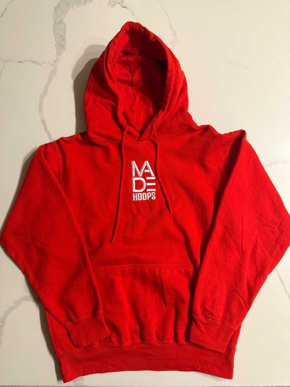 Made Hoops red hoodie size small